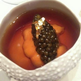 Amber - Hokkaido sea urchin caviar with lobster cauliflower jell-o. - French Near Me - Hong Kong, HK