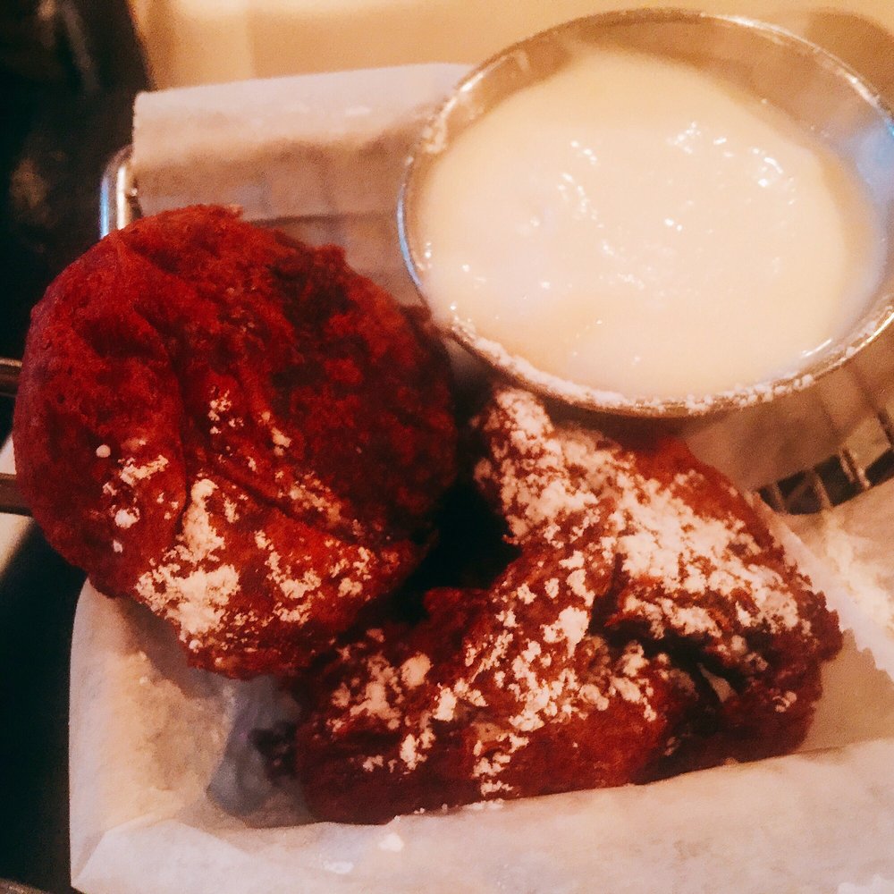 The Committed Pig - Red velvet Oreos for dessert are a must! Not your usual carnival fried Oreo - Breakfast & Brunch Near Me - Morristown, New Jersey The Committed Pig - Red velvet Oreos for dessert are a must! Not your usual carnival fried Oreo - Breakfast & Brunch Near Me - Morristown, New Jersey