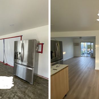 Restoration Connection - Before and After: Restored flooring from Slab Leak - Damage Restoration Near Me Restoration Connection - Before and After: Restored flooring from Slab Leak - Damage Restoration Near Me