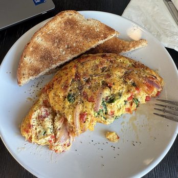 The Burrow Cafe - Veggie omelette - Creperies Near Me - Albuquerque, New Mexico