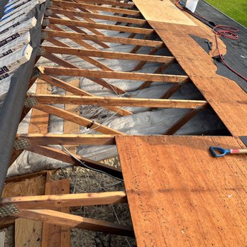 GKM Building Company - Roof sheathing removal and replacement on a re-roofing job. - General Contractors Near Me - Lowell, Indiana GKM Building Company - Roof sheathing removal and replacement on a re-roofing job. - General Contractors Near Me - Lowell, Indiana