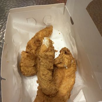 Django's Hot Chicken - When the menu says "jumbo tenders" - they MEAN jumbo. These things are gigantic. Order a 5 piece at your own intestinal peril - Chicken Shop Near Me - Braselton, Georgia