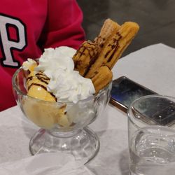 Rio Douro Bistro Bar & Restaurant - Churro bowl. My sister left one bite.