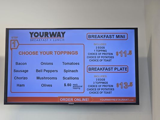 Menu photo 6 YOURWAY Breakfast and Lunch Las Vegas, NV Menu photo 6 YOURWAY Breakfast and Lunch Las Vegas, NV