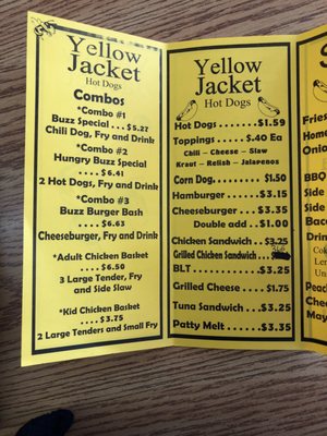 Menu photo 4 Yellow Jacket Hot Dogs Ellenwood, GA