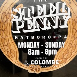 Exterior outside entrance of Steel Penny Cafe - Hatboro, Pennsylvania Exterior outside entrance of Steel Penny Cafe - Hatboro, Pennsylvania