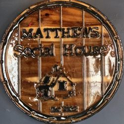 Matthews Social House - Beautiful Painted Barrel Butt.