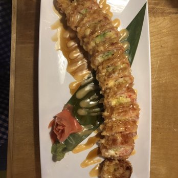 Sushi Ninja - Brandon - *SPECIAL* "Michele Roll" It is krab delight, avocado and cream cheese in soy paper flash fried with a drizzle of spicy mayo and eel sauce. - Sushi Bars Near Me - Brandon, Florida Sushi Ninja - Brandon - *SPECIAL* "Michele Roll" It is krab delight, avocado and cream cheese in soy paper flash fried with a drizzle of spicy mayo and eel sauce. - Sushi Bars Near Me - Brandon, Florida