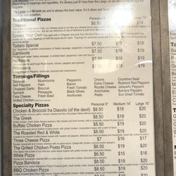 Todaro Pizza - Menu