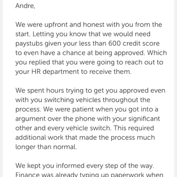 Van Nuys CDJR - They posted my credit score here publically. And claim I was having an argument with some imaginary significant other. - Car Dealers Near Me - Van Nuys, California