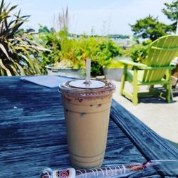 Coastal Roasters - Iced Coffe and Chocolate Dipped Pretzel