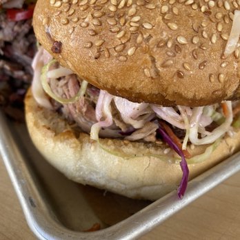 Hometown Bar-B-Que - Pulled pork sandwich - Barbeque Near Me - Miami, Florida Hometown Bar-B-Que - Pulled pork sandwich - Barbeque Near Me - Miami, Florida