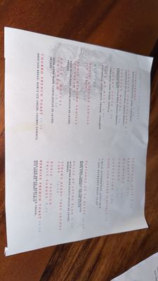 Menu photo 2 Corazon Comedor Santa Barbara, CA