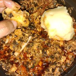 Lizzy's African Restaurant - Egusi and fufu