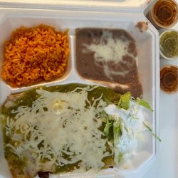 Tacos del Valle - Green enchiladas