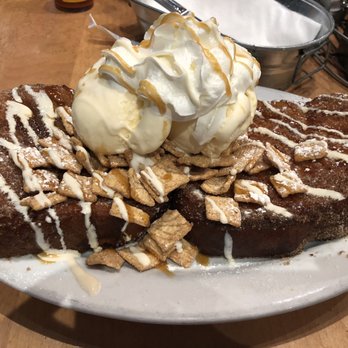 Brownstone Pancake Factory - Churro Cinnamon Toast Crunch French toast - Breakfast & Brunch Near Me - Edgewater, New Jersey
