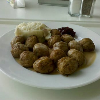 IKEA - Swedish meatballs with lingonberry sauce and mashed potatoes for ~$5 - Furniture Stores Near Me - Conshohocken, Pennsylvania