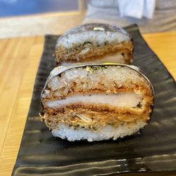 Okaeri Cafe - Tonkatsu onigirazu June 2023