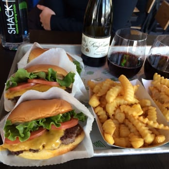 Shake Shack Inner Harbor - Kings Estate Pinot Noir... Perfect pairing for a burger! - Burgers Near Me - Baltimore, Maryland