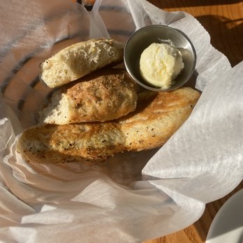 Real Seafood Company Ann Arbor - Bread basket with butter - Seafood Near Me - Ann Arbor, Michigan