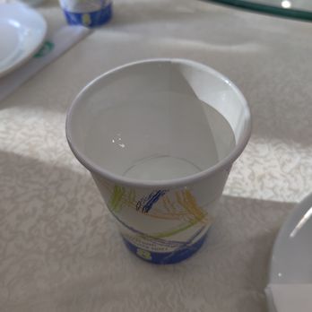 Happy Garden Bayside Restaurant - Hmm, ice water in a paper cup... - Chinese Near Me - Bayside, New York