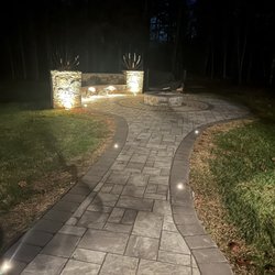 Northern Outdoor Lighting - Walkway and fire pit lighting