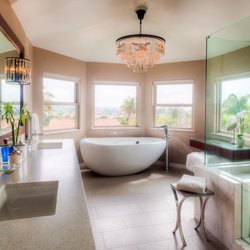 Michelle Pelech Interiors - Pismo master bathroom renovation. Elegantly modern with environmentally friendly materials.