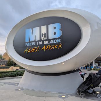 Universal Orlando Resort - Men in Black: Alien Attack at Universal Studios Florida at Universal Orlando Resort. Sign. - Amusement Parks Near Me - Orlando, Florida Universal Orlando Resort - Men in Black: Alien Attack at Universal Studios Florida at Universal Orlando Resort. Sign. - Amusement Parks Near Me - Orlando, Florida