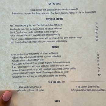 Fish Shop - Fish Shop Brunch Menu - It changes seasonally. Sunday Funday - Seafood Near Me - Washington, DC, District of Columbia