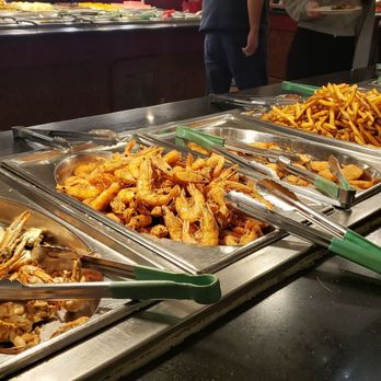 World Gourmet Buffet - Fried section, crab was good if not much meat. Salt and pepper shrimp was not overcooked or mushy, but could've used more coating. - Buffets Near Me - Fremont, California World Gourmet Buffet - Fried section, crab was good if not much meat. Salt and pepper shrimp was not overcooked or mushy, but could've used more coating. - Buffets Near Me - Fremont, California