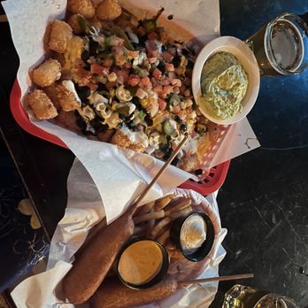 Hungry Tiger - Loaded tots nachos and vegan corn dogs - Bars Near Me - Portland, Oregon