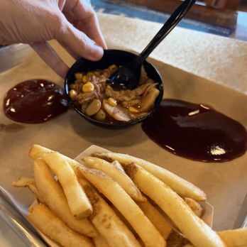 Southern Coals - Tiny bowl of Brunswick stew that tasted like it was made a month ago $4. the fries were good - Barbeque Near Me - Fayetteville, North Carolina Southern Coals - Tiny bowl of Brunswick stew that tasted like it was made a month ago $4. the fries were good - Barbeque Near Me - Fayetteville, North Carolina