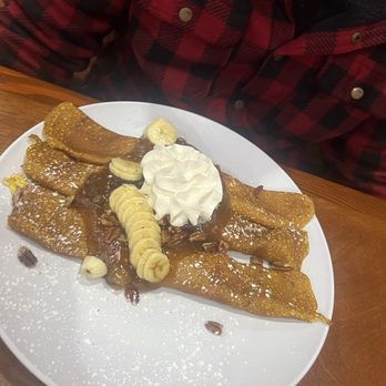 Sawyer's Farmhouse Breakfast - Pineapple & Banana-N-Cream crepes - Breakfast & Brunch Near Me - Pigeon Forge, Tennessee Sawyer's Farmhouse Breakfast - Pineapple & Banana-N-Cream crepes - Breakfast & Brunch Near Me - Pigeon Forge, Tennessee