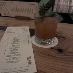 Hansen’s Hall - Ryde along cocktail - whiskey, raspberry, simple, lemon and rosemary