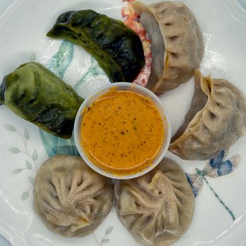 NAMASTE BROOKLYN - Combo Momo, plus Jhol: $16.33 with tax. Take-out. Green (upper left): vegetable. Regular (upper right): beef. Circular (bottom): chicken. - Himalayan/Nepalese Near Me - Brooklyn, New York NAMASTE BROOKLYN - Combo Momo, plus Jhol: $16.33 with tax. Take-out. Green (upper left): vegetable. Regular (upper right): beef. Circular (bottom): chicken. - Himalayan/Nepalese Near Me - Brooklyn, New York