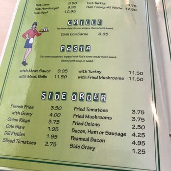 Teds Restaurant - Menu - Diners Near Me - Scarborough, Ontario