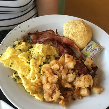 Liberty Market - Traditional breakfast comes with a great biscuit and awesome cheesy potatoes! - New American Near Me - Gilbert, Arizona Liberty Market - Traditional breakfast comes with a great biscuit and awesome cheesy potatoes! - New American Near Me - Gilbert, Arizona
