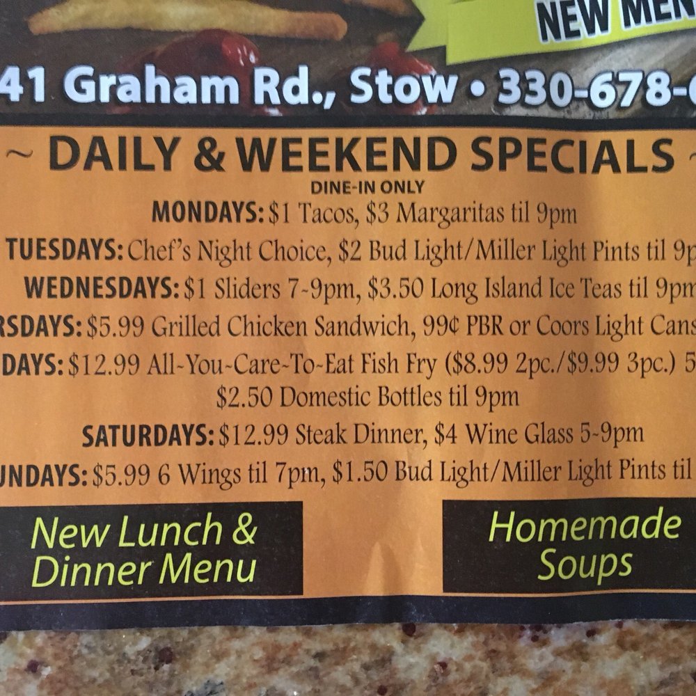 Stowaway Pub - a menu for a meal - Pubs Near Me - Stow, Ohio Stowaway Pub - a menu for a meal - Pubs Near Me - Stow, Ohio