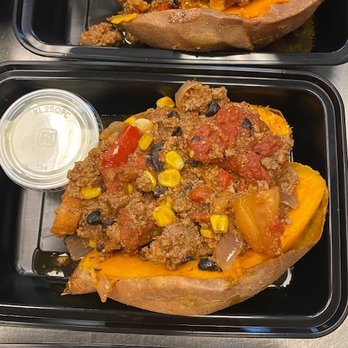 Kristin’s Kitchen - Turkey Chili Stuffed Sweet Potato - Salad Near Me - Lexington, South Carolina
