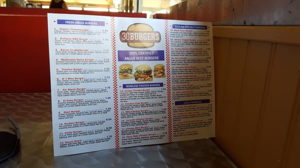 Menu photo 2 30 Burgers Branchburg, NJ