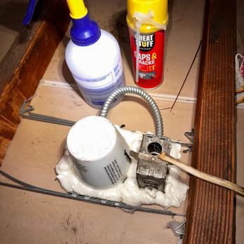 911 Attic Insulation - Recess light air seal with spray foam - Insulation Installation Near Me - San Jose, California