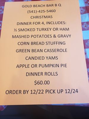 Menu photo 8 Gold Beach BBQ Gold Beach, OR