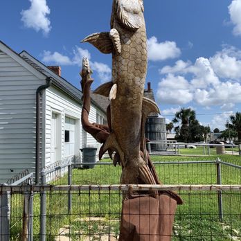 Davey Jones Ice Cream Locker - a statue of a large fish - Ice Cream & Frozen Yogurt Near Me - Port Isabel, Texas Davey Jones Ice Cream Locker - a statue of a large fish - Ice Cream & Frozen Yogurt Near Me - Port Isabel, Texas