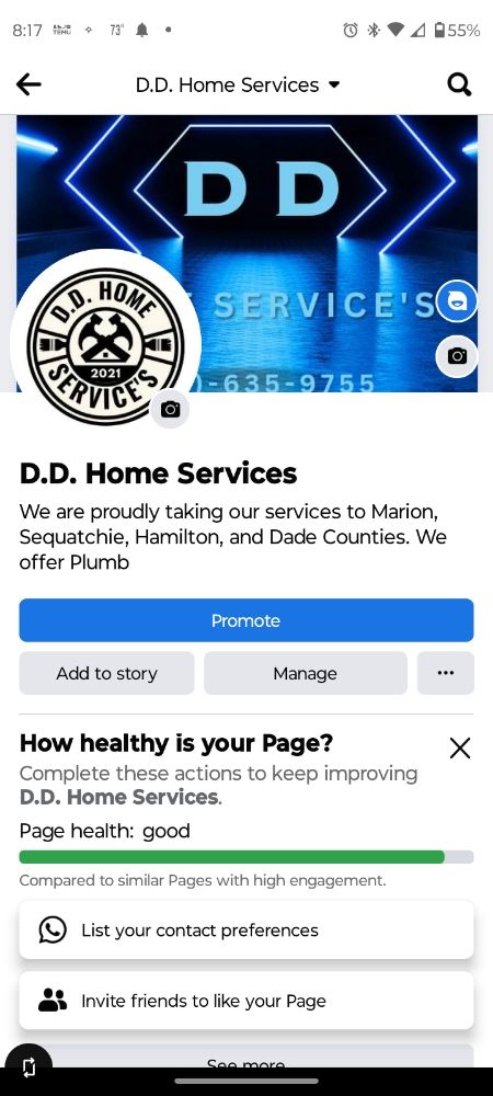 Slide of DD Home Services