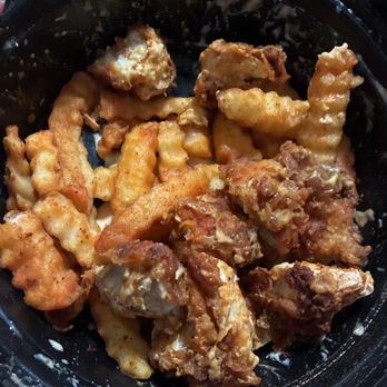Angry Chickz - Angry Mac but now it's crinkle cut fries. So lame - Chicken Shop Near Me - Stockton, California
