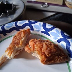 KFC - Dried up, tough chicken chicken tenders.  They look far better in the picture.  The Colonel would be ashamed!