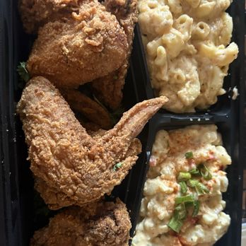 Tease Southern Kitchen - Whole 3 piece fried chicken side of Mac and potato salad. Mac Cheese too much seasoning - Cajun/Creole Near Me - Antioch, California Tease Southern Kitchen - Whole 3 piece fried chicken side of Mac and potato salad. Mac Cheese too much seasoning - Cajun/Creole Near Me - Antioch, California