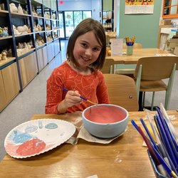 Color Me Mine - Fun painting a ceramic cereal bowl
