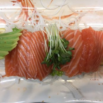 Japanese Kitchen - Salmon sashimi ! Freshest fish!!! Mmm - Sushi Bars Near Me - Clovis, California