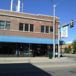 New blue awning